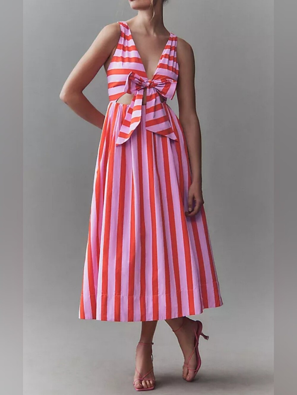 Anthropologie BHLDN Madeline A-line Taffeta Midi Dress. - Picture 1 of 6